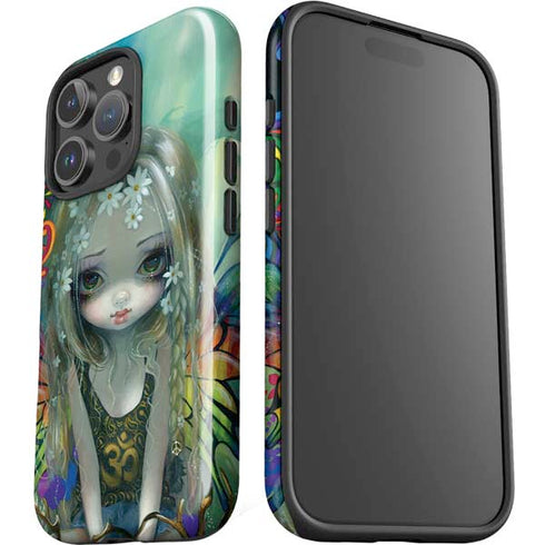 Rainbow Winged Yoga Fairy by Jasmine Becket-Griffith iPhone 16 Pro Impact Case